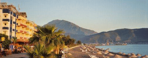 Calis Beach at dusk